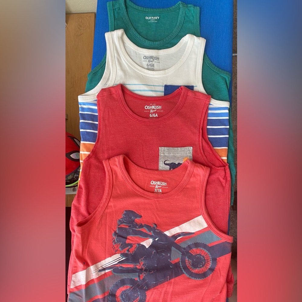 Bundle Boys tank tops size 6 and 7